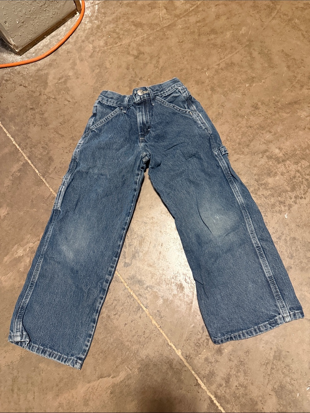 Basic Editions Kids Wide-Leg Blue Denim Jeans